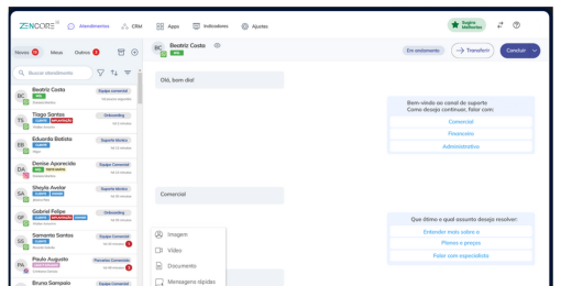 %Plataforma de automação, atendimento e IA%
