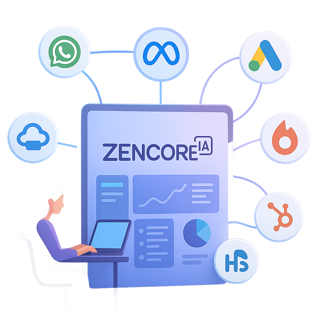 %Plataforma de automação, atendimento e IA%